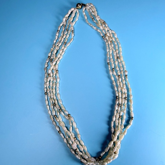 Jewelry - 14K Rice Pearl Necklace